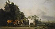 George Stubbs Brood Mares and Foals oil painting artist